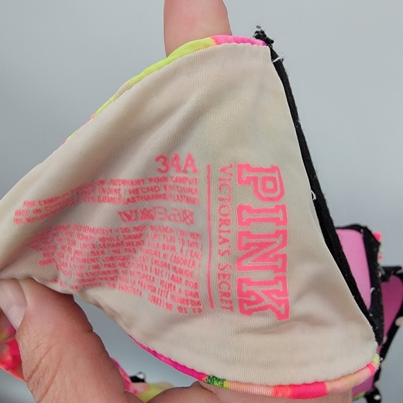 Pink Victoria's Secret Pink Campus Push-up Bra 34A - Picture 5 of 7